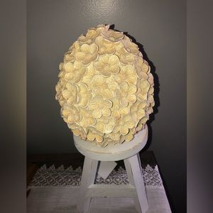 Yellow flowered Spring / easter egg